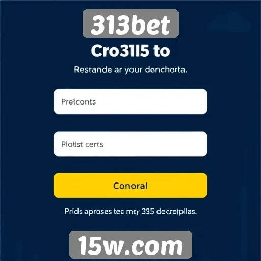 Como criar uma conta no 313bet com facilidade